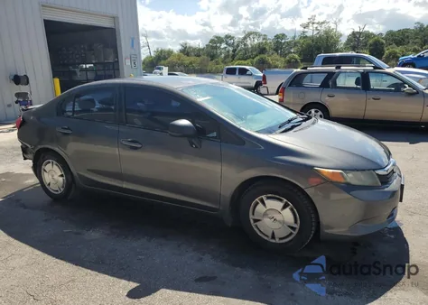 2012 Honda Civic Hf from USA, damaged, VIN 2HGFB2F69CH568633